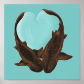 Cuddling Nurse Sharks Poster (Vorne)