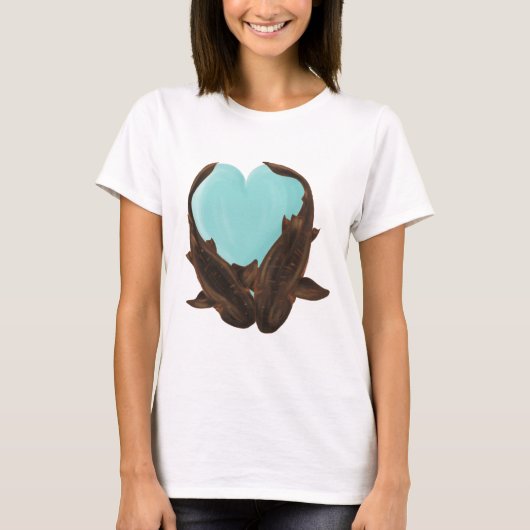 Cuddling Nurse Sharks T-Shirt (Vorderseite)