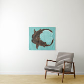 Cuddling Nurse Sharks Wandteppich (Beispiel (Horizontal))