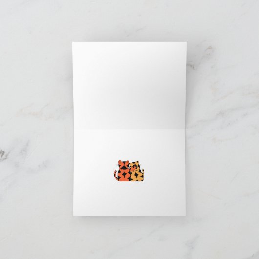 Cuddling Tigers Karte (Innenseite)