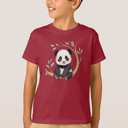 Cuddly Baby Panda – Tree Branch Charm Tee (Vorderseite)