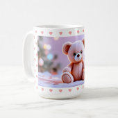 Cuddly Bear Heart Kaffeetasse (Vorderseite Links)