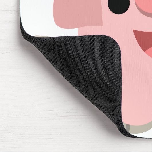 Cuddly Cartoon-Schwein mousepad (Ecke)