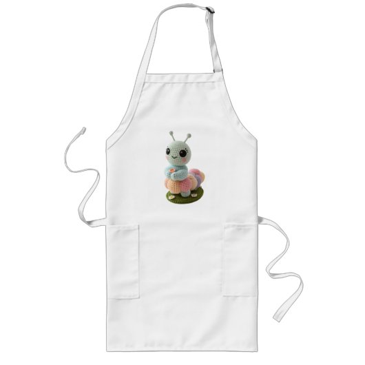 Cuddly Caterpillar A Whimsical Crochet Friend T-Sh Lange Schürze (Vorne)