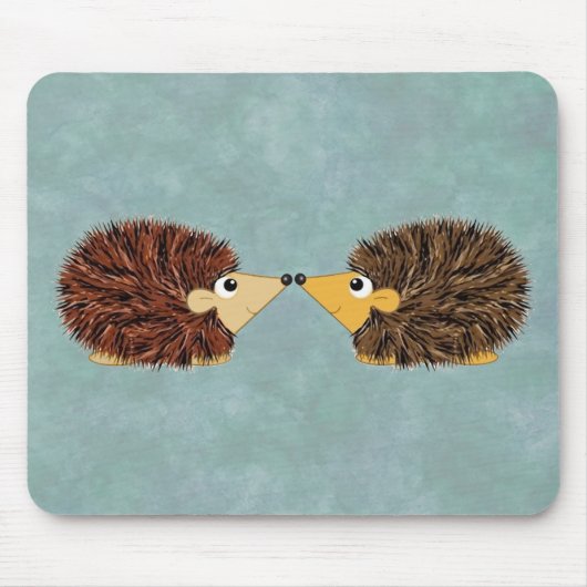 Cuddly Igels-Paare Mousepad (Vorne)