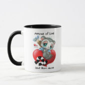 Cuddly lemur holding love arrows - sip of love tasse (Links)