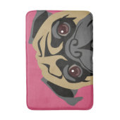 Cuddly Mops Badematte (Vorderseite Vertikal)