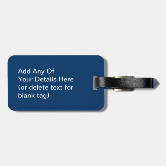 Cuddly Mops Gepäckanhänger (Rückseite horizontal)