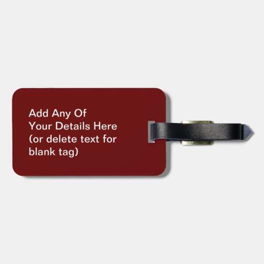 Cuddly Mops Gepäckanhänger (Rückseite horizontal)