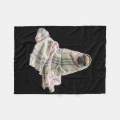 Cuddly Mops in einer Decke (Vorderseite (Horizontal))