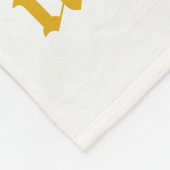 Cuddly warme Fleece personalisierte Namensdecke (Ecke)