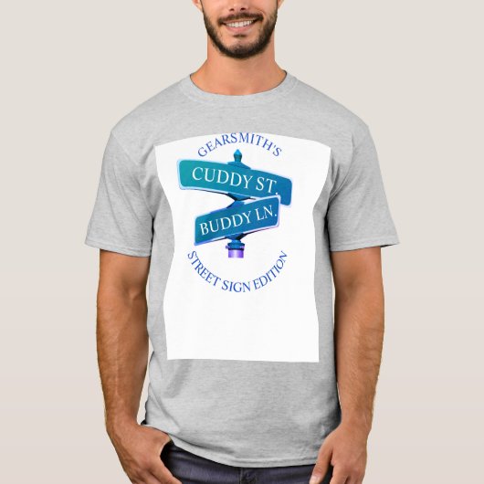 Cuddy Buddy Baby Blue Long-Ärmel-T - Shirt (Vorderseite)