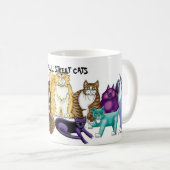 CUDELL STRASSEN-KATZEN KAFFEETASSE (VorderseiteRechts)