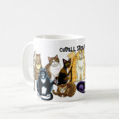 CUDELL STRASSEN-KATZEN KAFFEETASSE (Vorderseite Links)