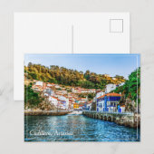 Cudillero, Fischerdorf in Asturien. Spanien. Postkarte (Vorne/Hinten)