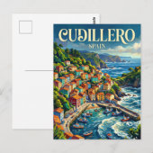 Cudillero Spanien Postkarte (Vorne/Hinten)