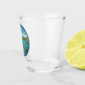 Cudillero Spanien Schnapsglas (Rechts)