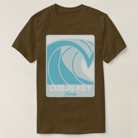 Cudjo Key Florida Atlantik FL Absturzwelle T-Shirt (Design vorne)