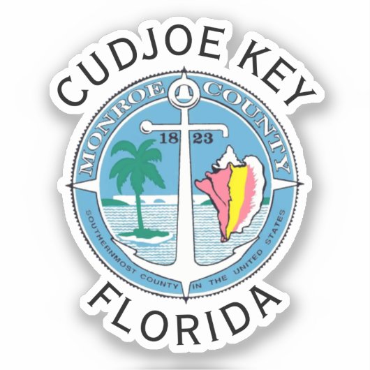 Cudjoe Key - Florida Keys Aufkleber (Vorderseite)