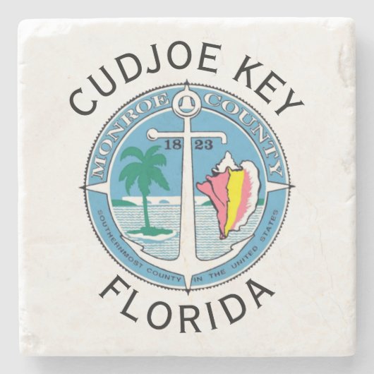 Cudjoe Key - Florida Keys Steinuntersetzer (Vorderseite)