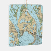Cudjoe Key Sailing Chart Keramikornament (Rechts)