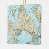 Cudjoe Key Sailing Chart Keramikornament (Links)