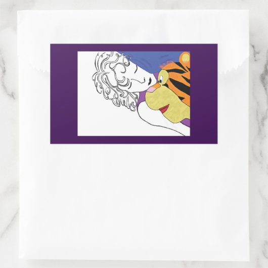 CUDLE BUDDY RECHTECKIGER AUFKLEBER (Tasche)