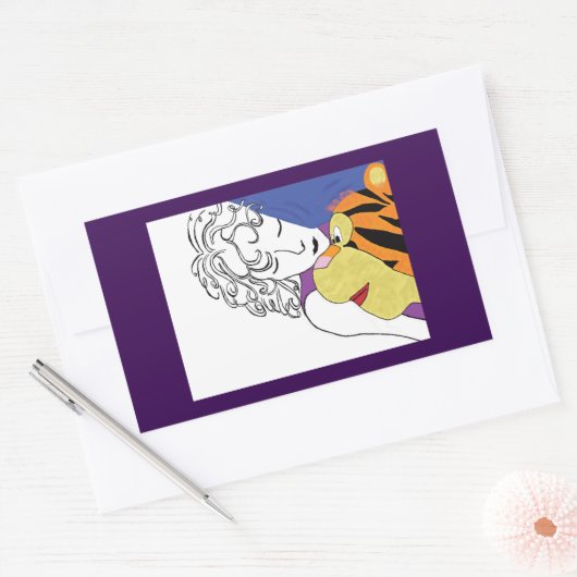 CUDLE BUDDY RECHTECKIGER AUFKLEBER (Umschlag)