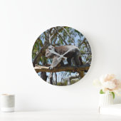 Cudly Big Male Australian Koala, Große Wanduhr (Zuhause)