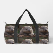 Cudly Brown Australian Baby Wombat, Duffle Bag (Vorderseite)