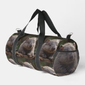 Cudly Brown Australian Baby Wombat, Duffle Bag (Rechte Ecke)