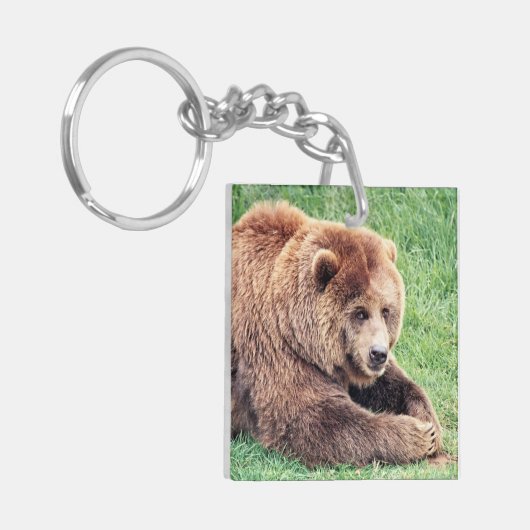 Cudly Brown Bären Fotografie Schlüsselanhänger (Vorderseite links)