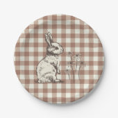 Cudly Bunny Rabbits Bonanza - Happy Oaster. Pappteller (Vorderseite)