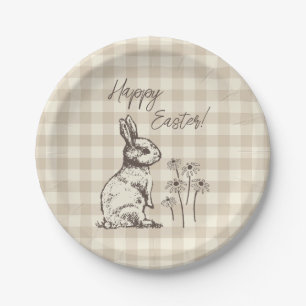 Cudly Bunny Rabbits Bonanza - Happy Oaster. Pappteller