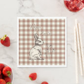 Cudly Bunny Rabbits Bonanza - Happy Oaster. Serviette (Beispiel)