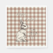 Cudly Bunny Rabbits Bonanza - Happy Oaster. Serviette (Vorderseite)
