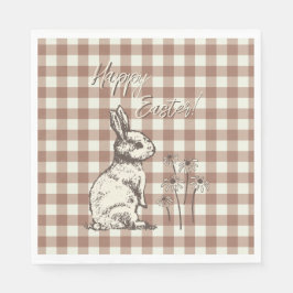 Cudly Bunny Rabbits Bonanza - Happy Oaster. Serviette