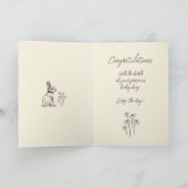 Cudly Bunny Rabbits Bonanza - neuer Baby Junge. Karte (Innenseite)