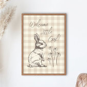 Cudly Bunny Rabbits Bonanza - neues Baby Mädchen. Poster