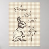 Cudly Bunny Rabbits Bonanza - neues Baby Mädchen. Poster (Vorne)