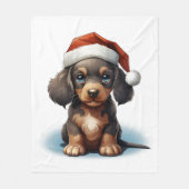🐾 Cudly Canine Christmas Fleece Blanket 🎅 (Vorderseite)