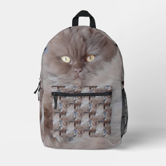 Cudly Cat Bedruckter Rucksack (Vorderseite)