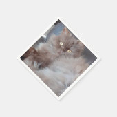 Cudly Cat Paper Napkin Serviette (Ecke)