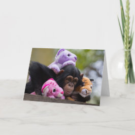 Cudly Chimp & Animal Friends Karte