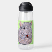 Cudly Chinchilla Gemälde Wasserflasche Trinkflasche (Rückseite)