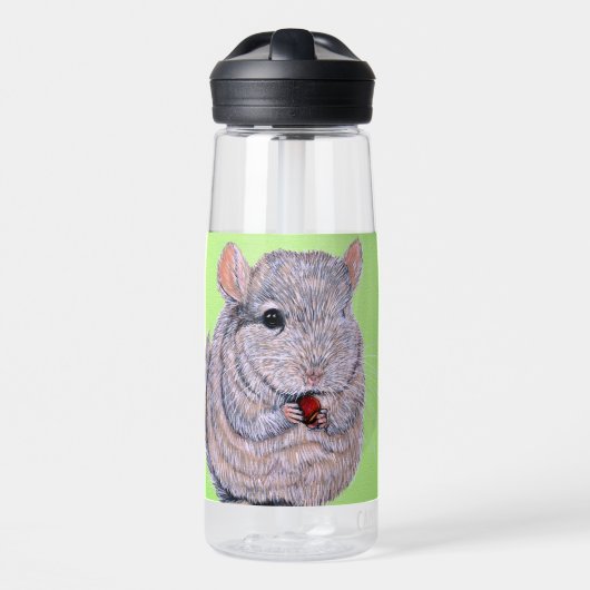 Cudly Chinchilla Gemälde Wasserflasche Trinkflasche (Vorne)