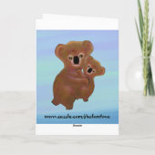 Cudly Koala Baby Karte (Rückseite)