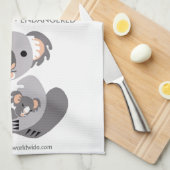 Cudly KOALA - Erhaltung - gefährdetes Tier Geschirrtuch (Viertel Falte)