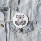 Cudly Koala- Marsupial - Aussie wild lebende Tiere Button (Beispiel)