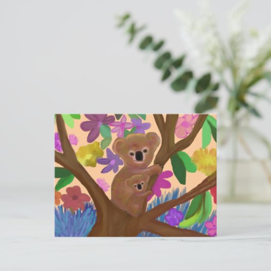 Cudly Koalas Postkarte (Stehend Vorderseite)